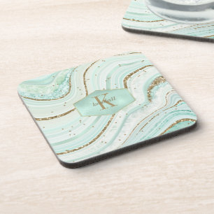 Dessous-de-verre Résumé Monogramme Agate Mint ID827
