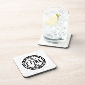 Dessous-de-verre Retraité 2024 Pas Mon Problème Plus, Drôle (Côté Droit)