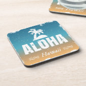 Dessous-de-verre Rétro Aloha Hawaï (Côté gauche)