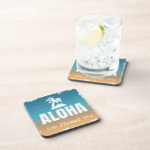 Dessous-de-verre Rétro Aloha Hawaï (Côté Droit)