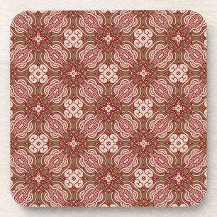 Dessous-de-verre Rétro arrière - plan coloré 4 de motif