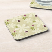 Dessous-de-verre Rétro arrière - plan floral (Côté gauche)