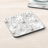 Dessous-de-verre Rétro arrière - plan floral (Côté gauche)