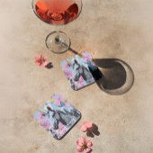 Dessous-de-verre Retro Coquette Pink et Blue Unicorn Collage