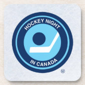Dessous de verre rétro de nuit de hockey (série de (Devant)