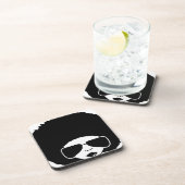 Dessous-de-verre rétro fille d'Afro (Côté Droit)