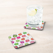 Dessous-de-verre Rétro motif mignon de pomme (Côté Droit)