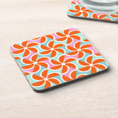 Dessous-de-verre Rétro motif orange de cale (Côté gauche)