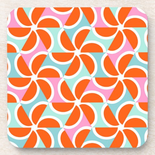 Dessous-de-verre Rétro motif orange de cale (Devant)