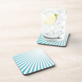 Dessous-de-verre Retro Sky Blue Sun Ray (Côté Droit)