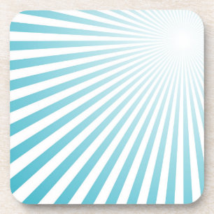 Dessous-de-verre Retro Sky Blue Sun Ray