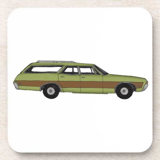 Dessous-de-verre retro station wagon (Devant)
