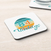 Dessous-de-verre Retro Sunset 84 Vintage Distressed (Côté gauche)