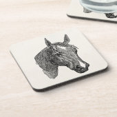 Dessous-de-verre Rétros chevaux de 1800s de cheval d'illustration (Côté gauche)