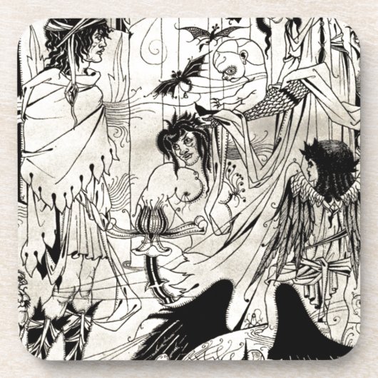 Dessous-de-verre Rêves par Aubrey Beardsley (Devant)