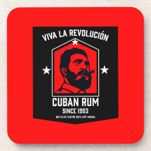 Dessous-de-verre Révolution des buveurs de rhum Libre à Cuba