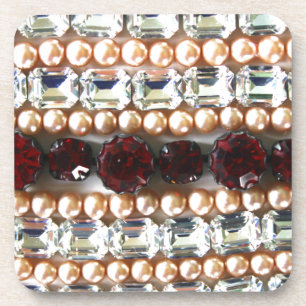 Dessous-de-verre Rhinestones et perles - Bijoux vintages