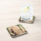 Dessous-de-verre Rhino blanc (Côté Droit)