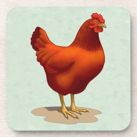 Dessous-de-verre Rhode Island Red Hen (Devant)
