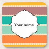 Dessous-de-verre Rhombus lignes conception abstraite (Devant)