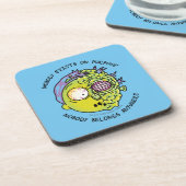 Dessous-de-verre RICK ET MORTY™ | Citation de vol Stylisé Morty (Côté gauche)