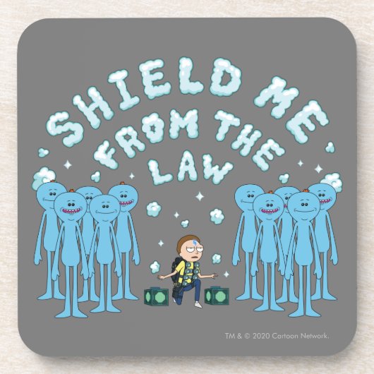 Dessous-de-verre RICK ET MORTY™ | Protégez-Moi De La Loi (Devant)