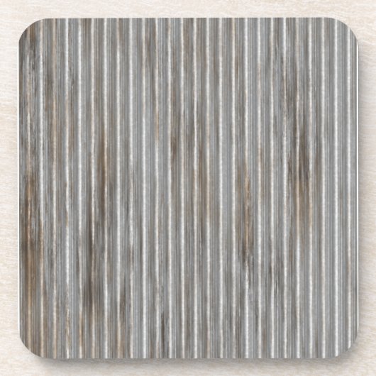 Dessous-de-verre Ridges métalliques argentés (Devant)