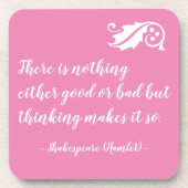 Dessous-de-verre Rien, soit bien, mais penser à Shakespeare (Devant)