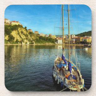 Dessous-de-verre Rivage de approche Agropoli de bateau
