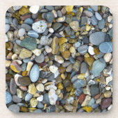 Dessous-de-verre River Rock Pebbles Texture de pierre Dessous de ve (Devant)