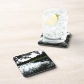 Dessous-de-verre Riverside avec branches et roseau photo (Côté Droit)