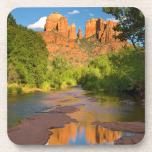 Dessous-de-verre Rivière à Red Rock Crossing, Arizona