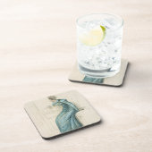 Dessous-de-verre Robe de chariot, plat de mode du représentant (Côté Droit)