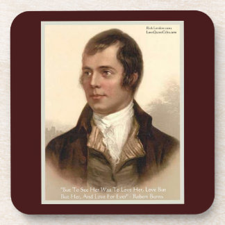 Dessous-de-verre Robert Burns "Pour la connaître" Loote Citation Co