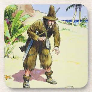 Dessous-de-verre Robinson Crusoe, des "piaulements dans le passé",
