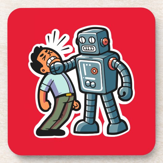 Dessous-de-verre Robot en colère (Devant)
