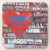 Dessous de verre robustes de galerie du comté de (Devant)