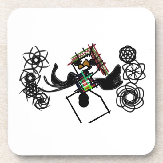 Dessous-de-verre Rocher autour de snowman (Devant)