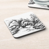 Dessous-de-verre Rochers (Côté gauche)