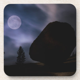 Dessous-de-verre Rochers au clair de lune Parc national de Yosemi