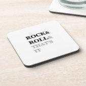 Dessous-de-verre Rock and Roll Et c'est tout (Côté gauche)