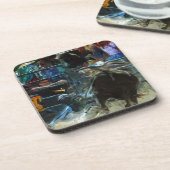 Dessous-de-verre Rodeo Bull Ride Mettre fin à l'impressionnisme Abs (Côté gauche)