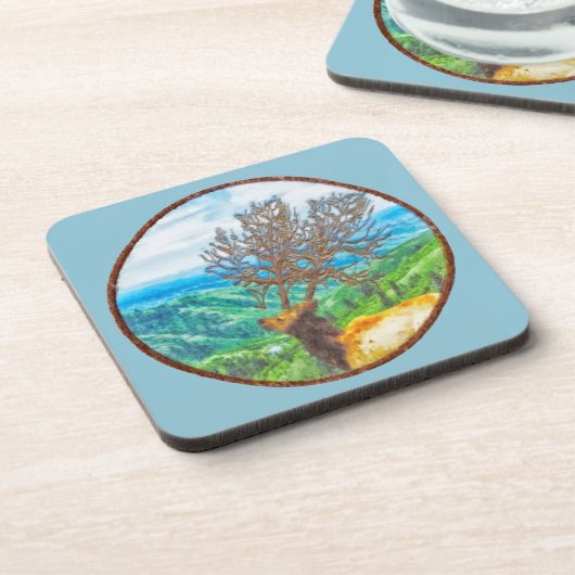 Dessous-de-verre Roi Cervus (Côté gauche)