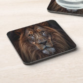 Dessous-de-verre Roi Lion avec une expression sérieuse (Côté gauche)