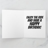 DESSOUS DE VERRE ROLLER Carte de voeux (Intérieur)