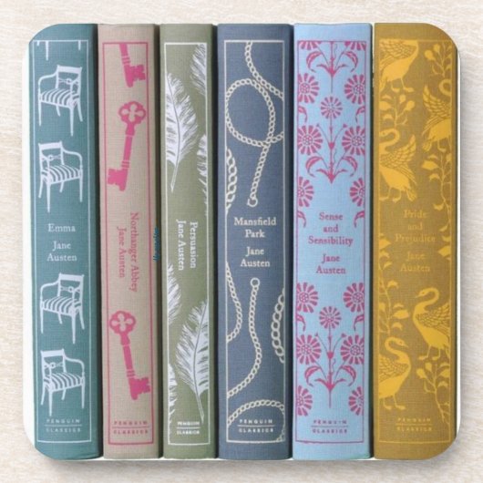 Dessous-de-verre romans de Jane Austen (Devant)