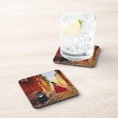 Dessous-de-verre Romantic Italian Village Tuxedo Cat Coaster (Côté Droit)