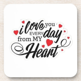 Dessous-de-verre Romantic Love Quote