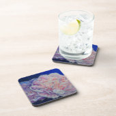 Dessous-de-verre Romantique élégante couleur rose blanc pastel (Côté Droit)