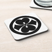 Dessous-de-verre Rond avec deux épées Oxalis (Côté gauche)